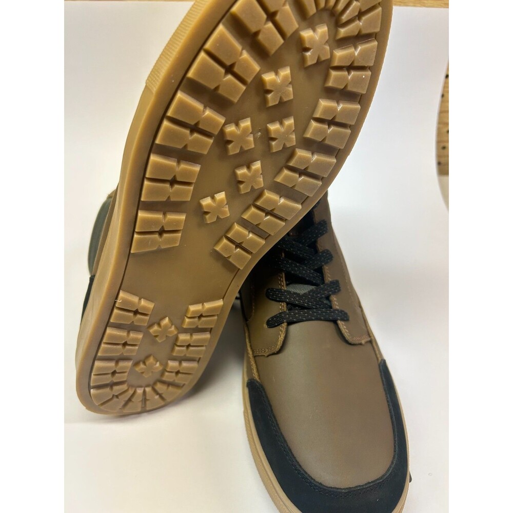 Sanuk Post Up Men's Leather Mid-Cut Sneaker Boots ~ Men's Size 12 View 6